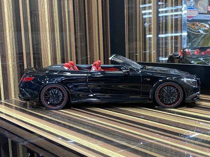 1/18 Resin Mercedes-Benz Brabus 850 S Class Cabriolet Black Model Car by GT Spirit|Sold in Dturman.com Dubai UAE.