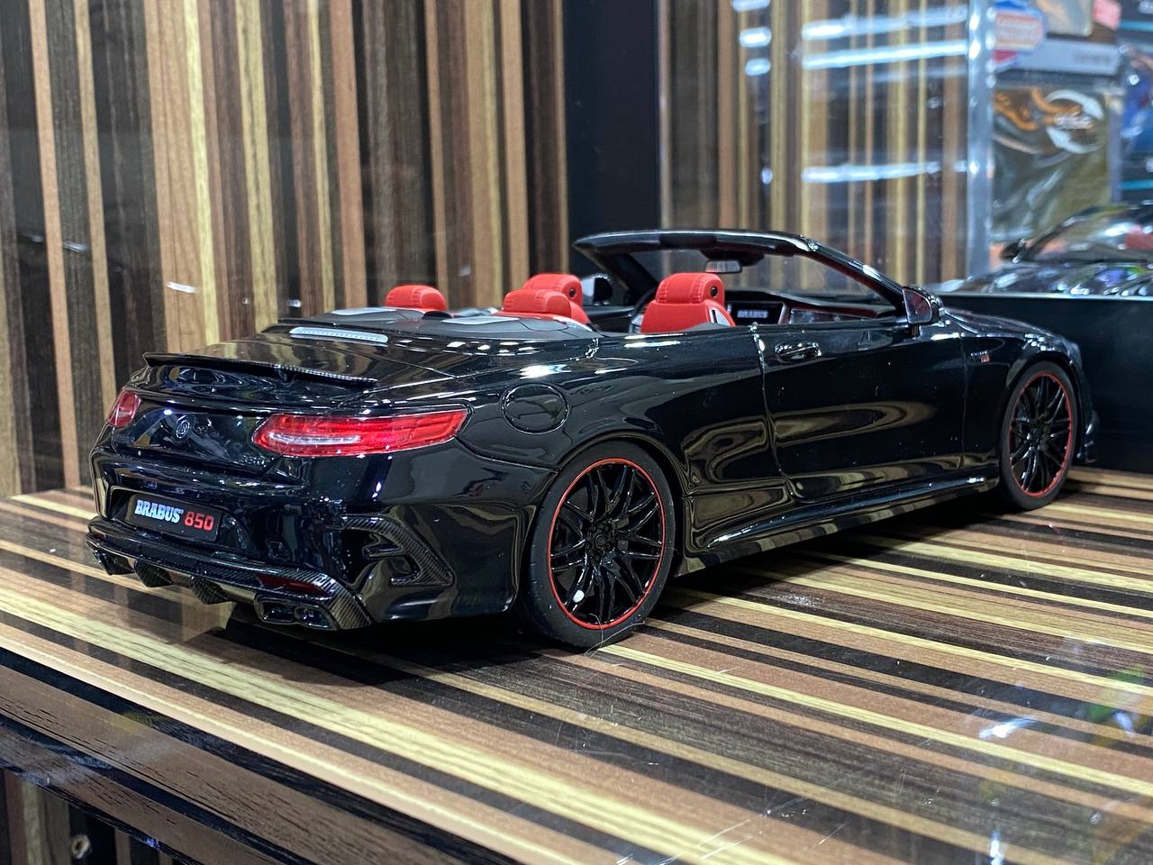 1/18 Resin Mercedes-Benz Brabus 850 S Class Cabriolet Black Model Car by GT Spirit|Sold in Dturman.com Dubai UAE.