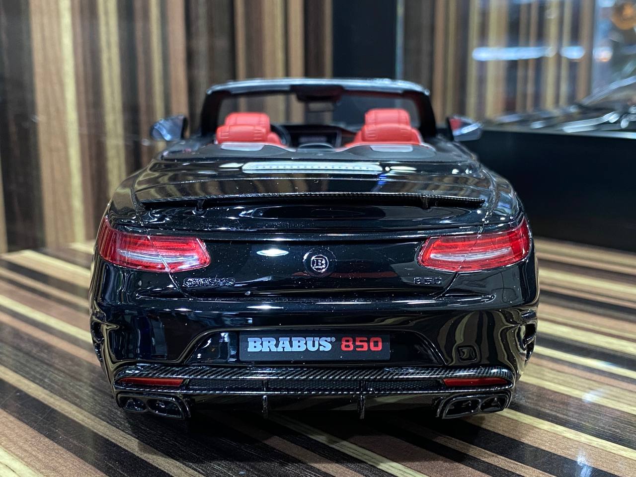 1/18 Resin Mercedes-Benz Brabus 850 S Class Cabriolet Black Model Car by GT Spirit|Sold in Dturman.com Dubai UAE.