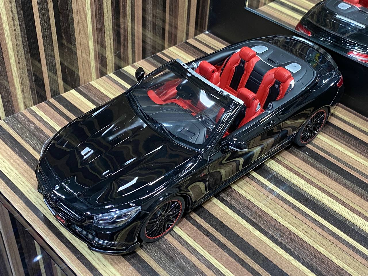 1/18 Resin Mercedes-Benz Brabus 850 S Class Cabriolet Black Model Car by GT Spirit|Sold in Dturman.com Dubai UAE.