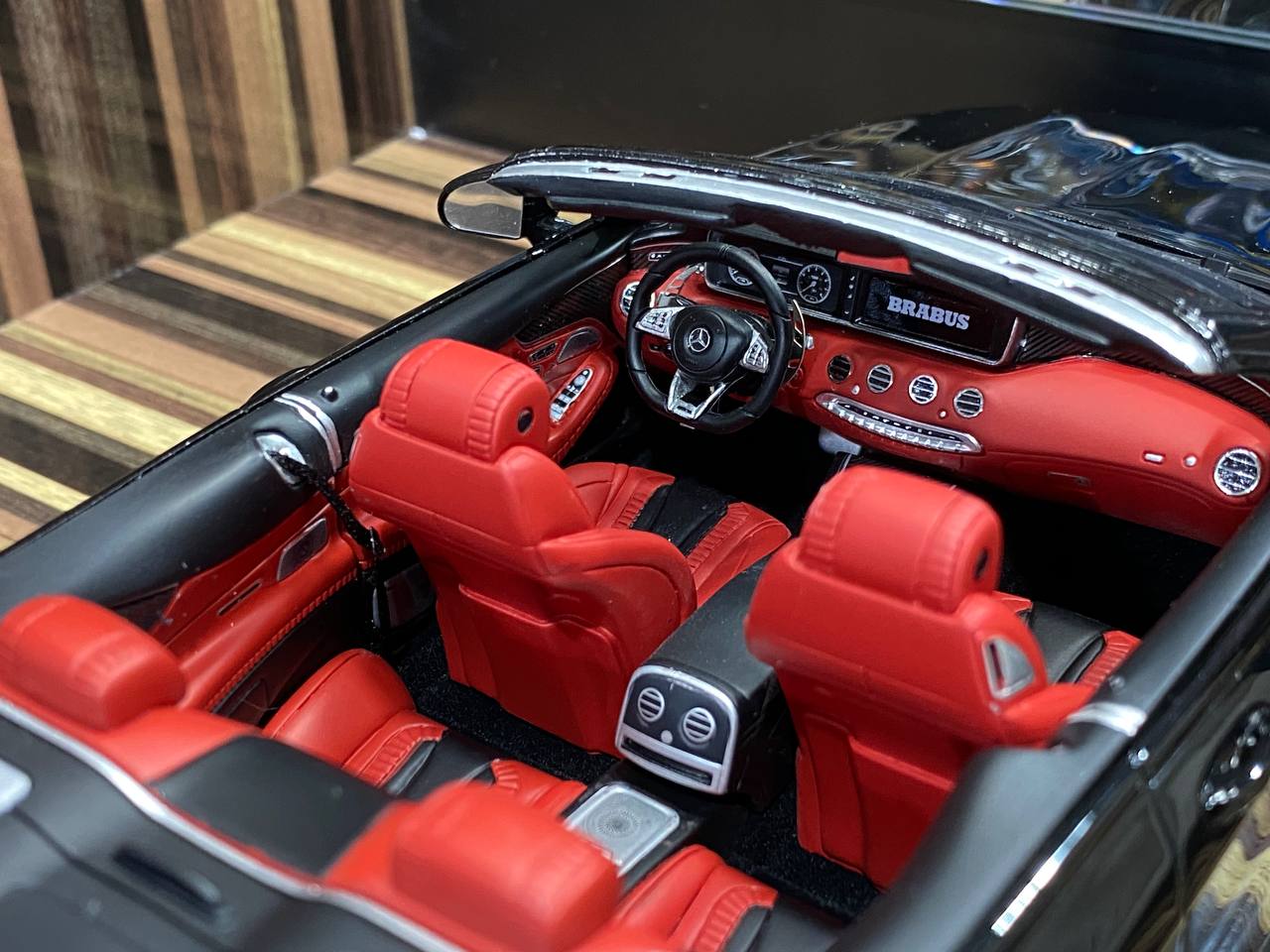 1/18 Resin Mercedes-Benz Brabus 850 S Class Cabriolet Black Model Car by GT Spirit|Sold in Dturman.com Dubai UAE.