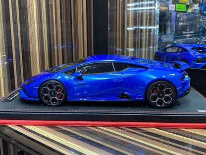 1/18 Resin Lamborghini Huracan Tecnica Blue by MR Collection|Sold in Dturman.com Dubai UAE.