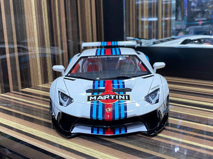 1/18 Diecast Lamborghini Aventador Liberty Walk White AutoArt Scale Model Car|Sold in Dturman.com Dubai UAE.