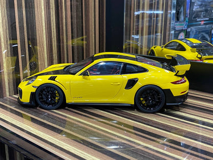 1/18 Diecast Porsche 911 GT2 RS Yellow AUTOart Scale Model Car|Sold in Dturman.com Dubai UAE.