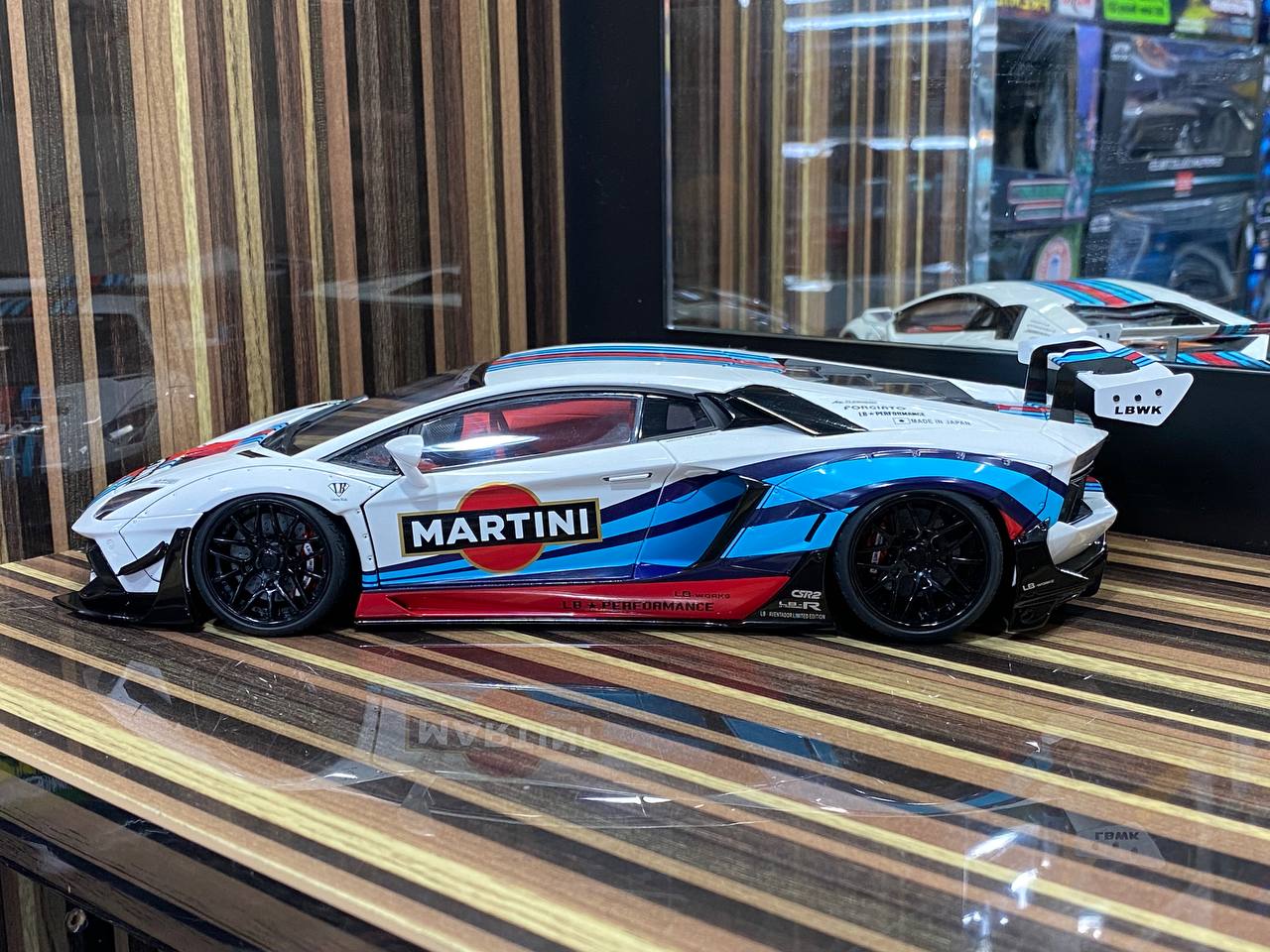 1/18 Diecast Lamborghini Aventador Liberty Walk White AutoArt Scale Model Car|Sold in Dturman.com Dubai UAE.