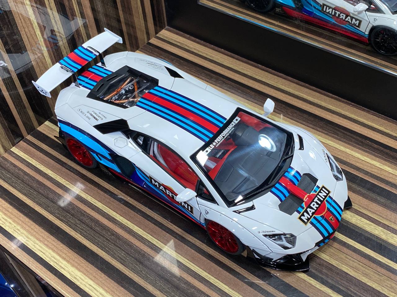 1/18 Diecast Lamborghini Aventador Liberty Walk White AutoArt Scale Model Car|Sold in Dturman.com Dubai UAE.