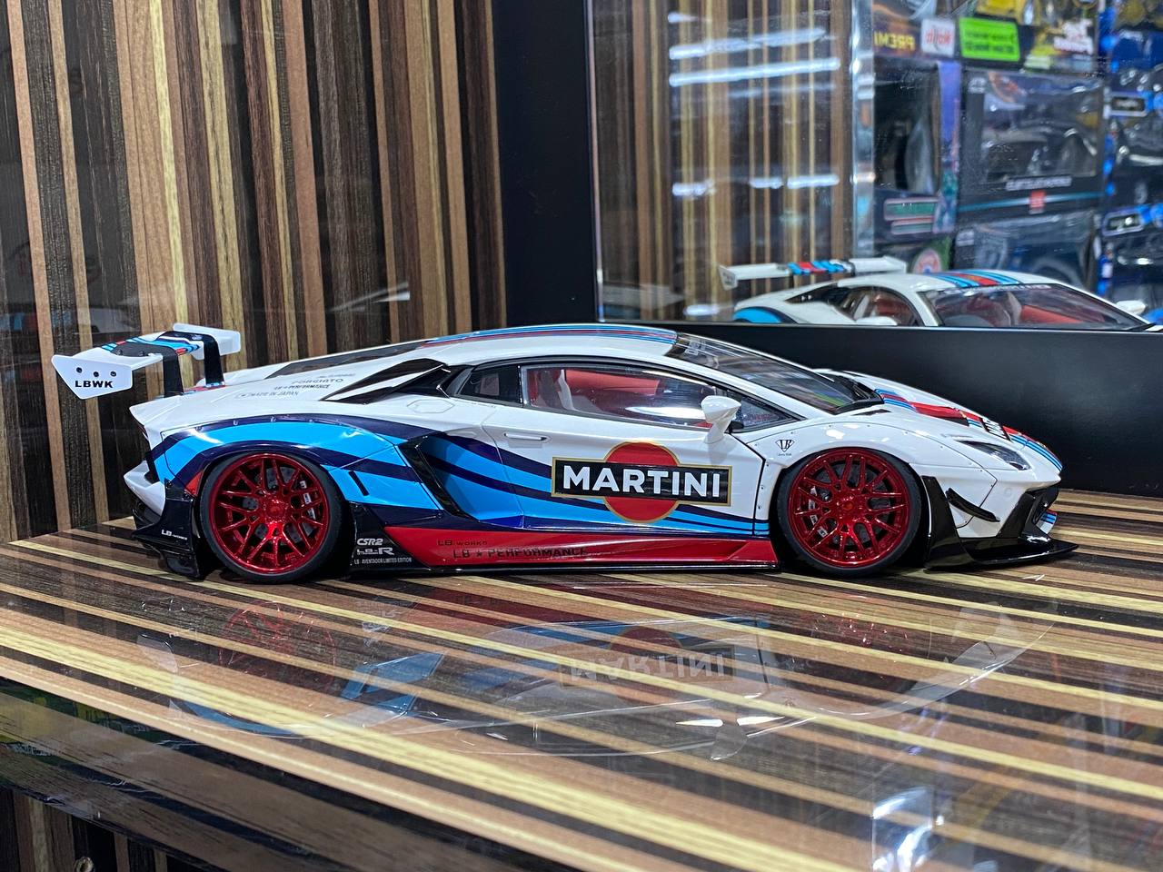 1/18 Diecast Lamborghini Aventador Liberty Walk White AutoArt Scale Model Car|Sold in Dturman.com Dubai UAE.