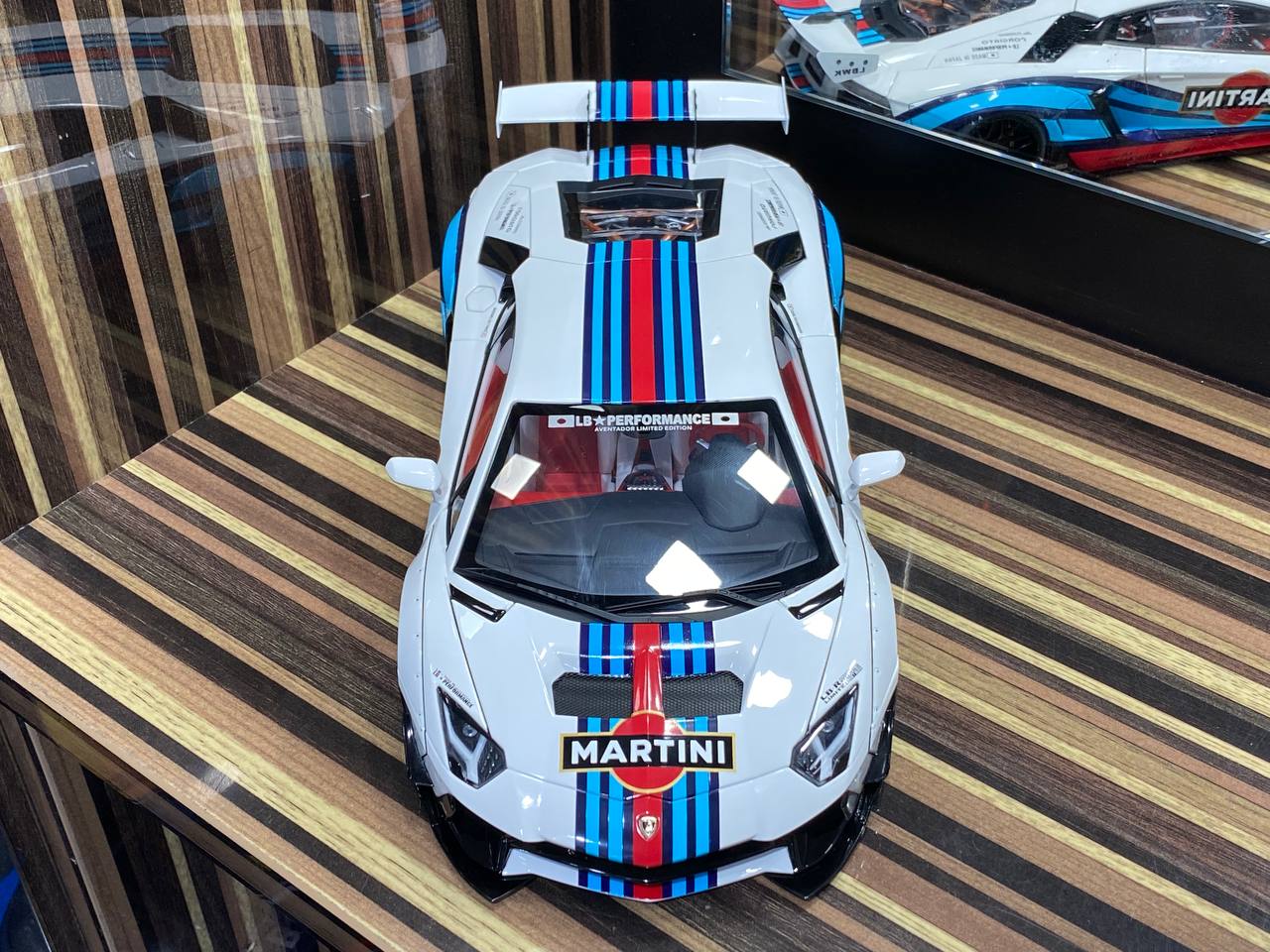 1/18 Diecast Lamborghini Aventador Liberty Walk White AutoArt Scale Model Car|Sold in Dturman.com Dubai UAE.