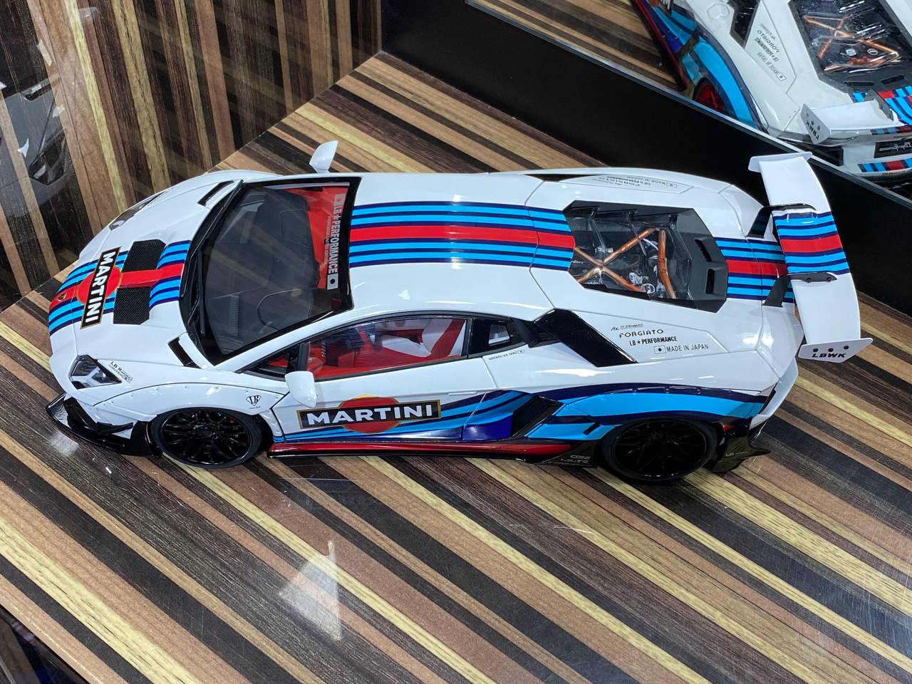 1/18 Diecast Lamborghini Aventador Liberty Walk White AutoArt Scale Model Car|Sold in Dturman.com Dubai UAE.