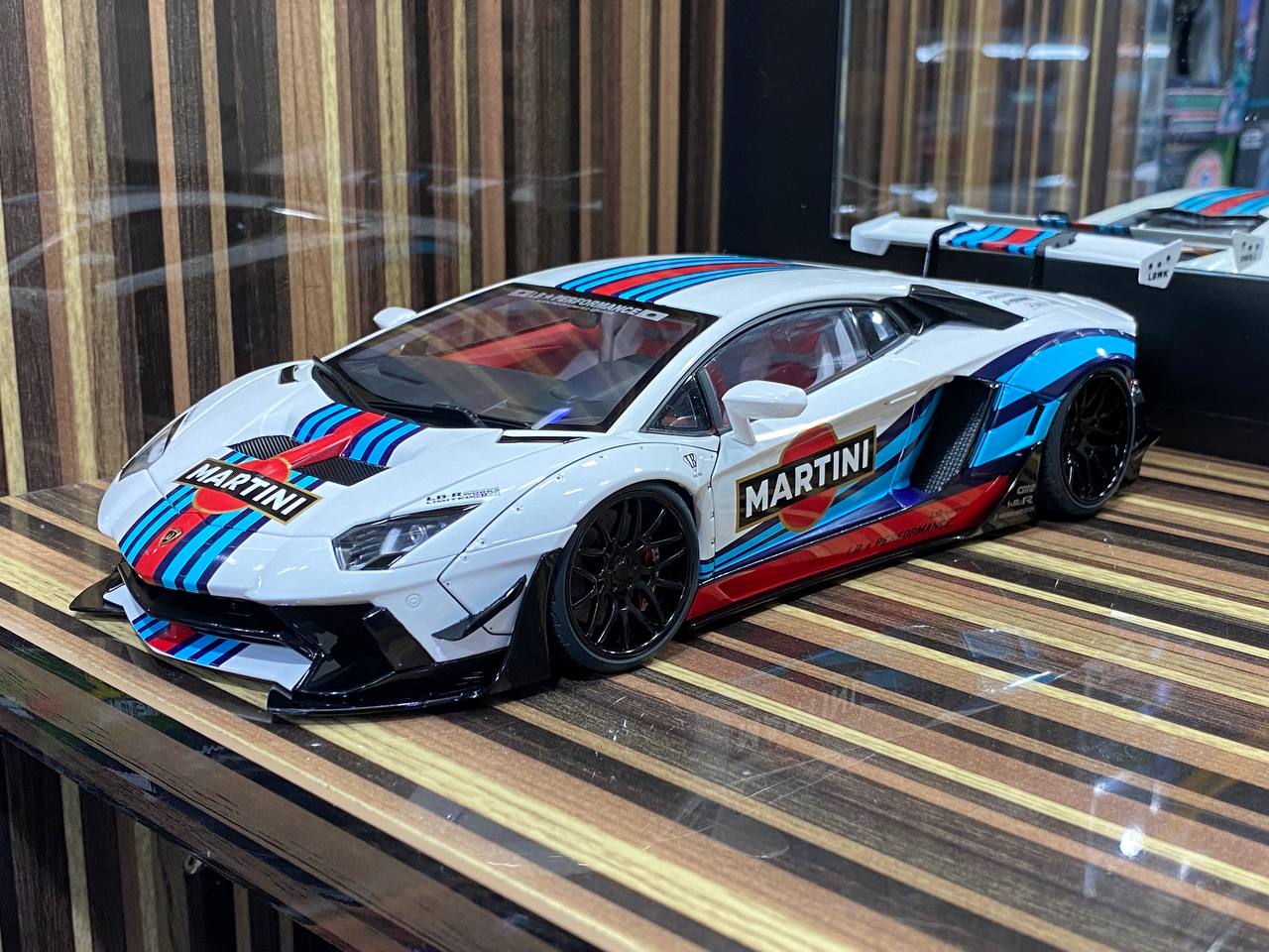 1/18 Diecast Lamborghini Aventador Liberty Walk White AutoArt Scale Model Car|Sold in Dturman.com Dubai UAE.