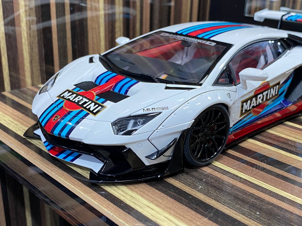 1/18 Diecast Lamborghini Aventador Liberty Walk White AutoArt Scale Model Car|Sold in Dturman.com Dubai UAE.