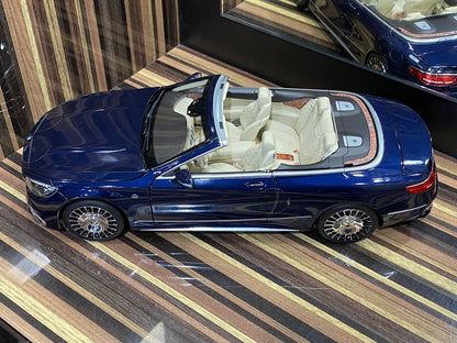 1/18 Diecast Mercedes-Maybach S650 Cabriolet Dark Blue Norev Blue Model Car|Sold in Dturman.com Dubai UAE.