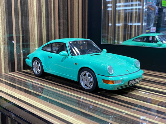 1/18 Diecast Porsche 911 Carrera 2 Mint Green Norev Scale Model Car|Sold in Dturman.com Dubai UAE.