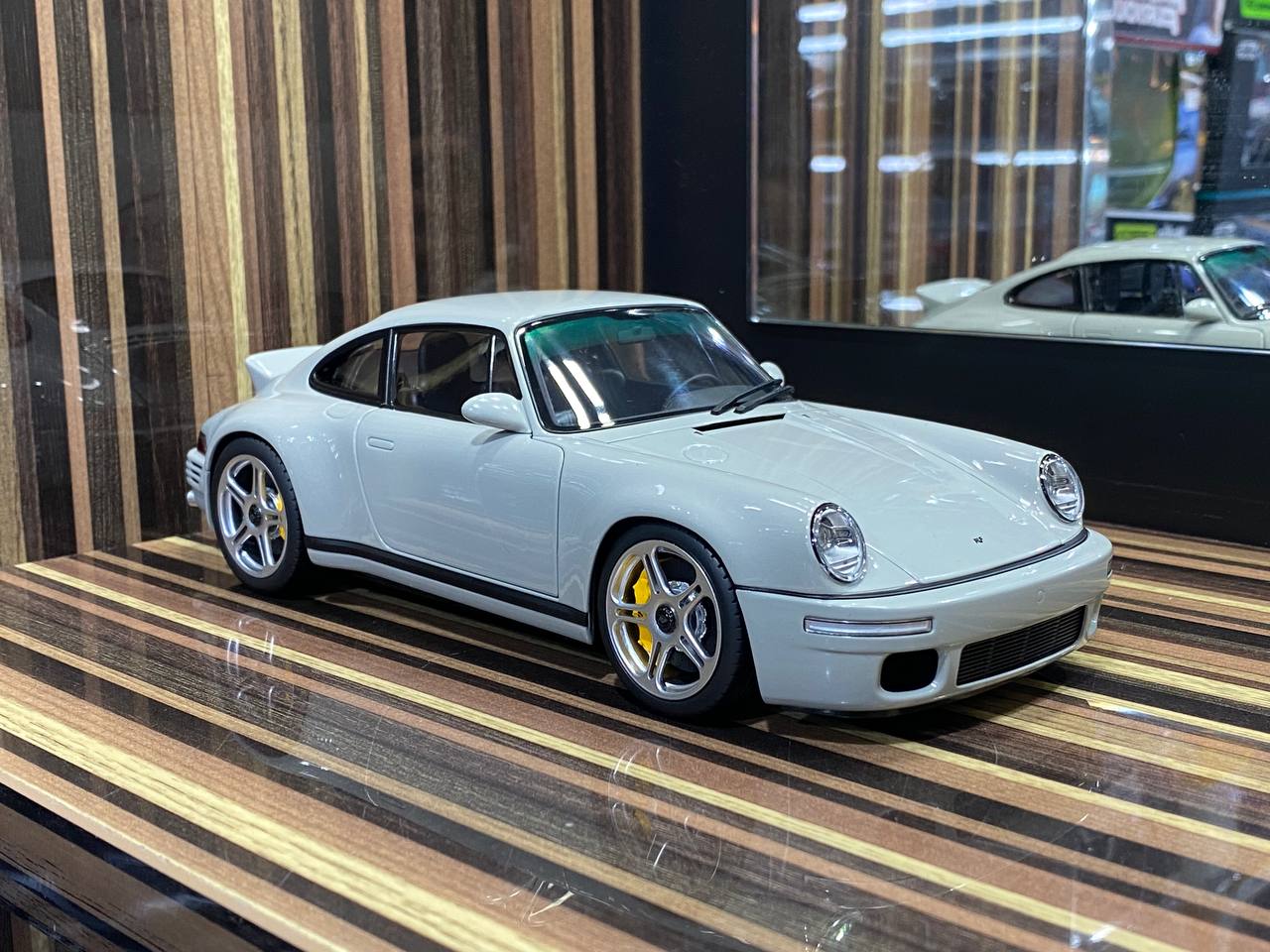 1/18 Diecast  Porsche RUF SCR Chalk Grey Almost Real Scale Model Car - Diecast model car by dturman.com - Almost Real|Sold in Dturman.com Dubai UAE.