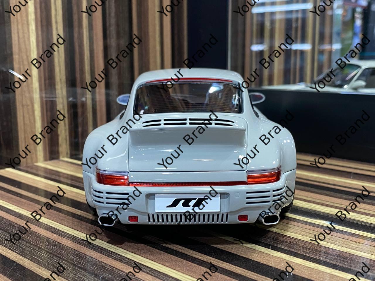 1/18 Diecast  Porsche RUF SCR Chalk Grey Almost Real Scale Model Car - Diecast model car by dturman.com - Almost Real|Sold in Dturman.com Dubai UAE.