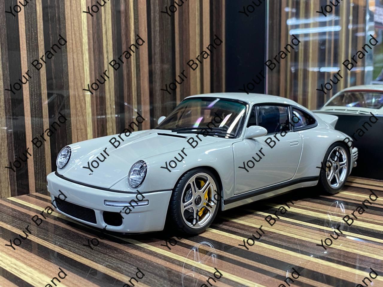 1/18 Diecast  Porsche RUF SCR Chalk Grey Almost Real Scale Model Car - Diecast model car by dturman.com - Almost Real|Sold in Dturman.com Dubai UAE.