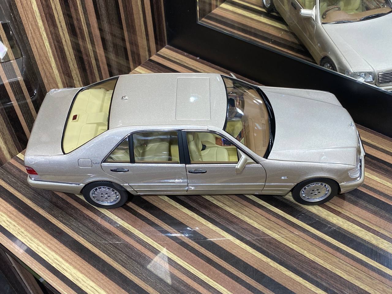 1/18 Diecast Mercedes-Benz S600 W140 1997 Smoke Silver Norev Scale Model Car|Sold in Dturman.com Dubai UAE.