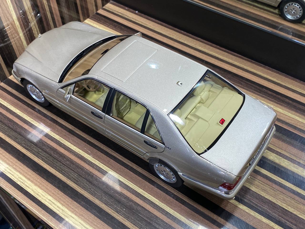 1/18 Diecast Mercedes-Benz S600 W140 1997 Smoke Silver Norev Scale Model Car|Sold in Dturman.com Dubai UAE.