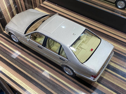 1/18 Diecast Mercedes-Benz S600 W140 1997 Smoke Silver Norev Scale Model Car|Sold in Dturman.com Dubai UAE.