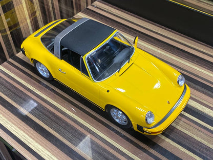 1/18 Porsche 911 SC Targa 1978 Yellow - KK Models|Sold in Dturman.com Dubai UAE.