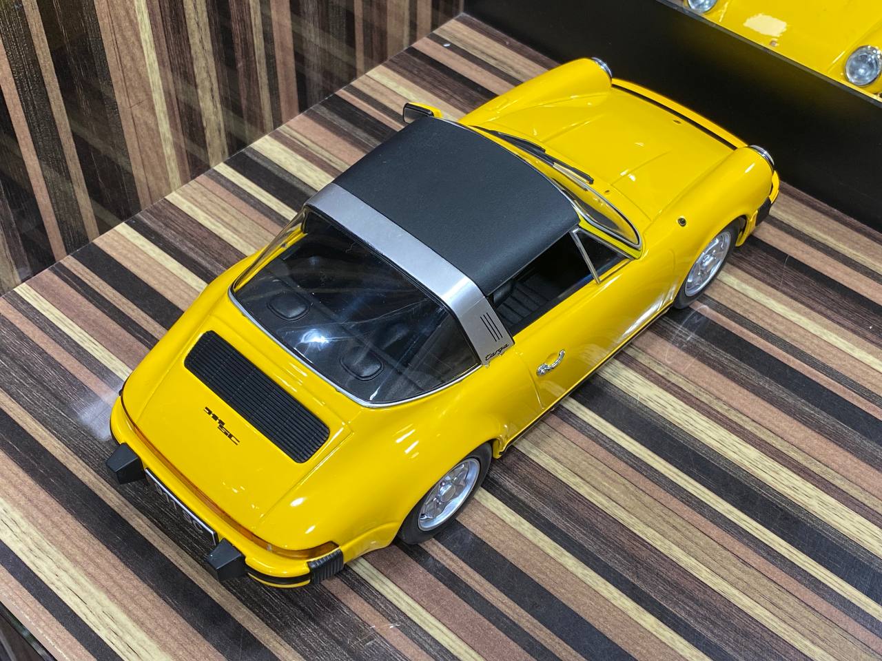 1/18 Porsche 911 SC Targa 1978 Yellow - KK Models|Sold in Dturman.com Dubai UAE.