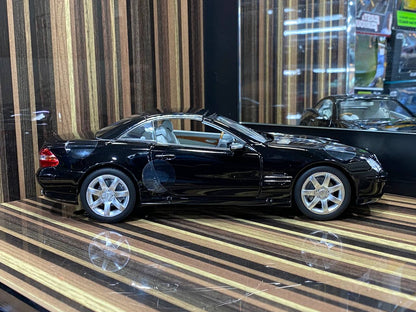 1/18 Diecast Mercedes-Benz SL 500 2003 Black Norev Scale Model Car|Sold in Dturman.com Dubai UAE.
