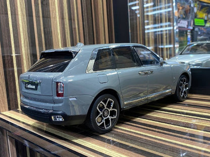 1/18 Diecast Miniature Rolls-Royce Cullinan Grey Silver Rolls Royce Motor Cars Model Car|Sold in Dturman.com Dubai UAE.