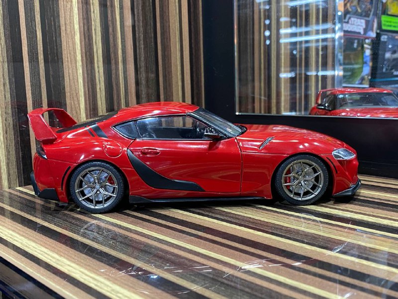 1/18 Diecast Toyota Supra MK5 StreetFighter Red Solido Model Car|Sold in Dturman.com Dubai UAE.