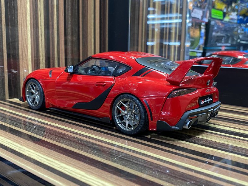 1/18 Diecast Toyota Supra MK5 StreetFighter Red Solido Model Car|Sold in Dturman.com Dubai UAE.