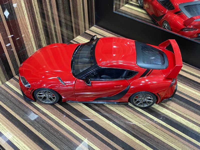1/18 Diecast Toyota Supra MK5 StreetFighter Red Solido Model Car|Sold in Dturman.com Dubai UAE.