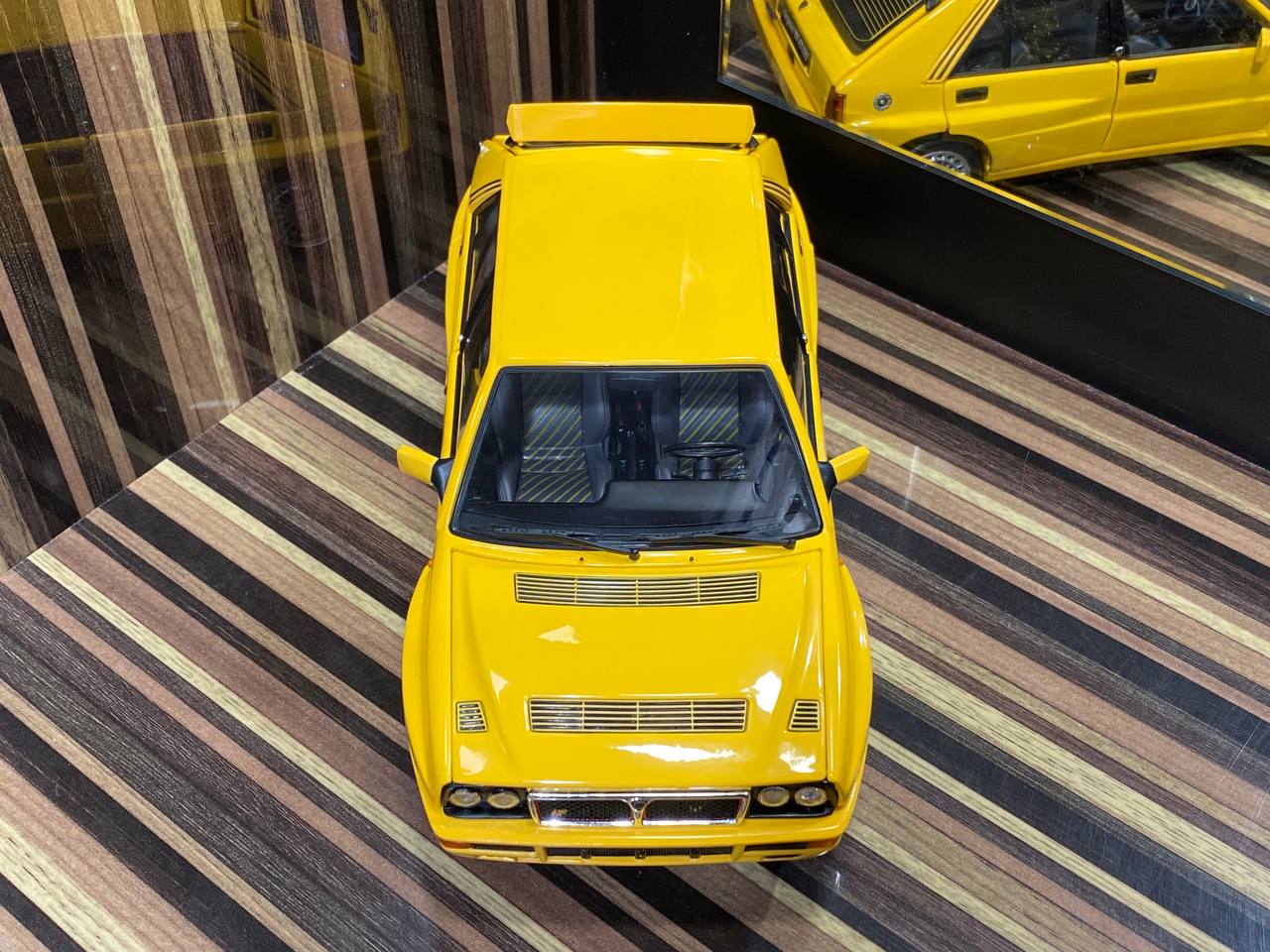 1/18 Diecast Lancia Delta HF Integrale Yellow Kyosho Scale Model Car|Sold in Dturman.com Dubai UAE.