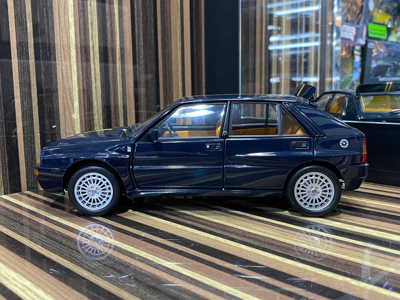 1/18 Diecast Lancia Delta HF Integrale Club Hi-Fi Dark Blue Kyosho Scale Model Car|Sold in Dturman.com Dubai UAE.