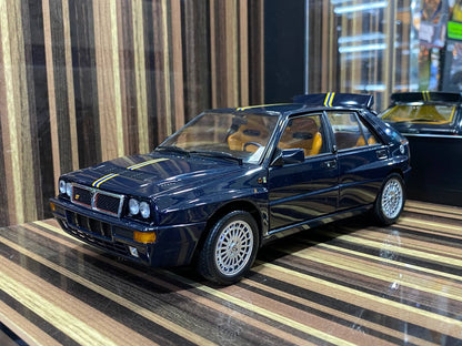 1/18 Diecast Lancia Delta HF Integrale Club Hi-Fi Dark Blue Kyosho Scale Model Car|Sold in Dturman.com Dubai UAE.