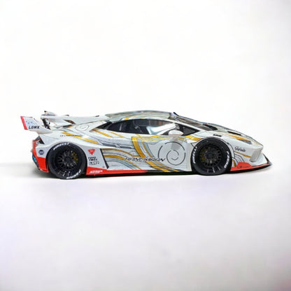 1/18 Diecast Lamborghini Huracan GT LB-Sihouette works White  IVY Models Scale Model Car|Sold in Dturman.com Dubai UAE.