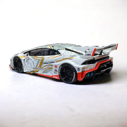 1/18 Diecast Lamborghini Huracan GT LB-Sihouette works White  IVY Models Scale Model Car|Sold in Dturman.com Dubai UAE.