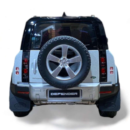 1/18 Diecast  Land Rover Defender 90 Silver by Almost Real Scale Model Car|Sold in Dturman.com Dubai UAE.