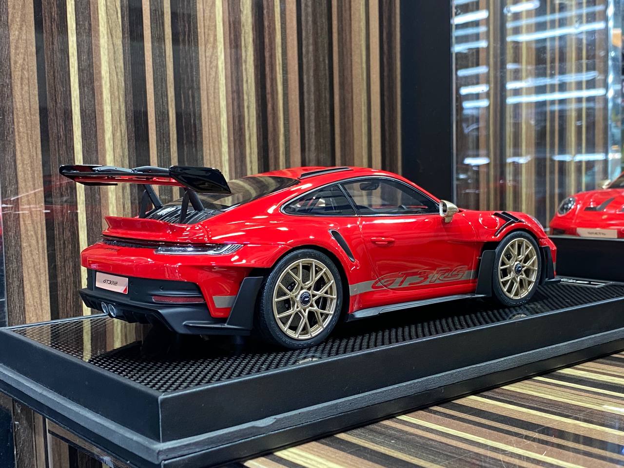 Porsche 911 GT3 RS 992.1 Gold Wheels Red by Timothy & Pierre|Sold in Dturman.com Dubai UAE.