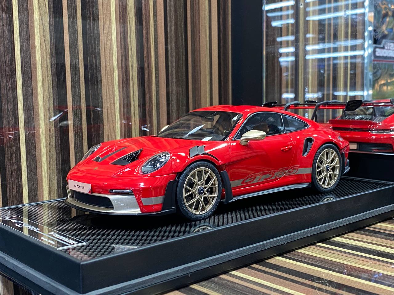 Porsche 911 GT3 RS 992.1 Gold Wheels Red by Timothy & Pierre|Sold in Dturman.com Dubai UAE.