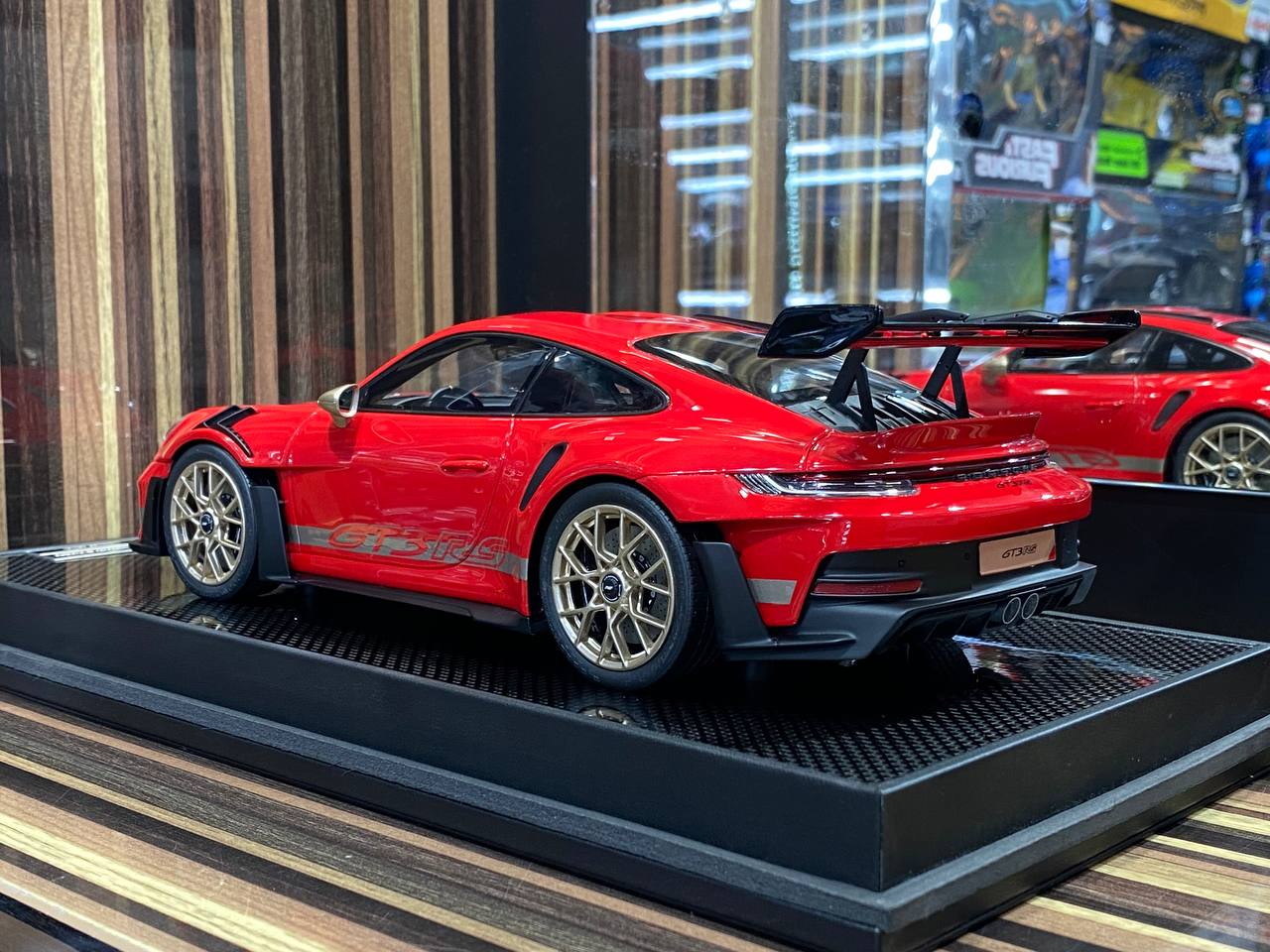 Porsche 911 GT3 RS 992.1 Gold Wheels Red by Timothy & Pierre|Sold in Dturman.com Dubai UAE.