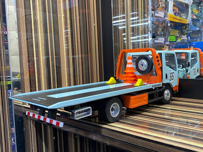 1/18 Diecast Miniature Flat Bed Tow Truck Gulf Gulf Blue DBGT Model|Sold in Dturman.com Dubai UAE.