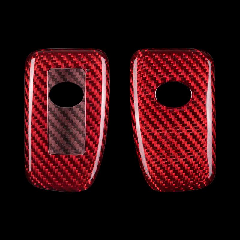 Lexus Carbon Fiber Key Fob Case (Model B/C) - Ruby Red (Glass Fiber)