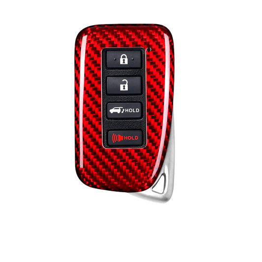 Lexus Carbon Fiber Key Fob Case (Model B/C) - Ruby Red (Glass Fiber)