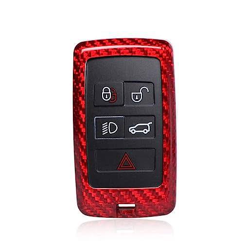 Land Rover Range Rover Carbon Fiber Key Fob Case (Model B) - Ruby Red (Glass Fiber)