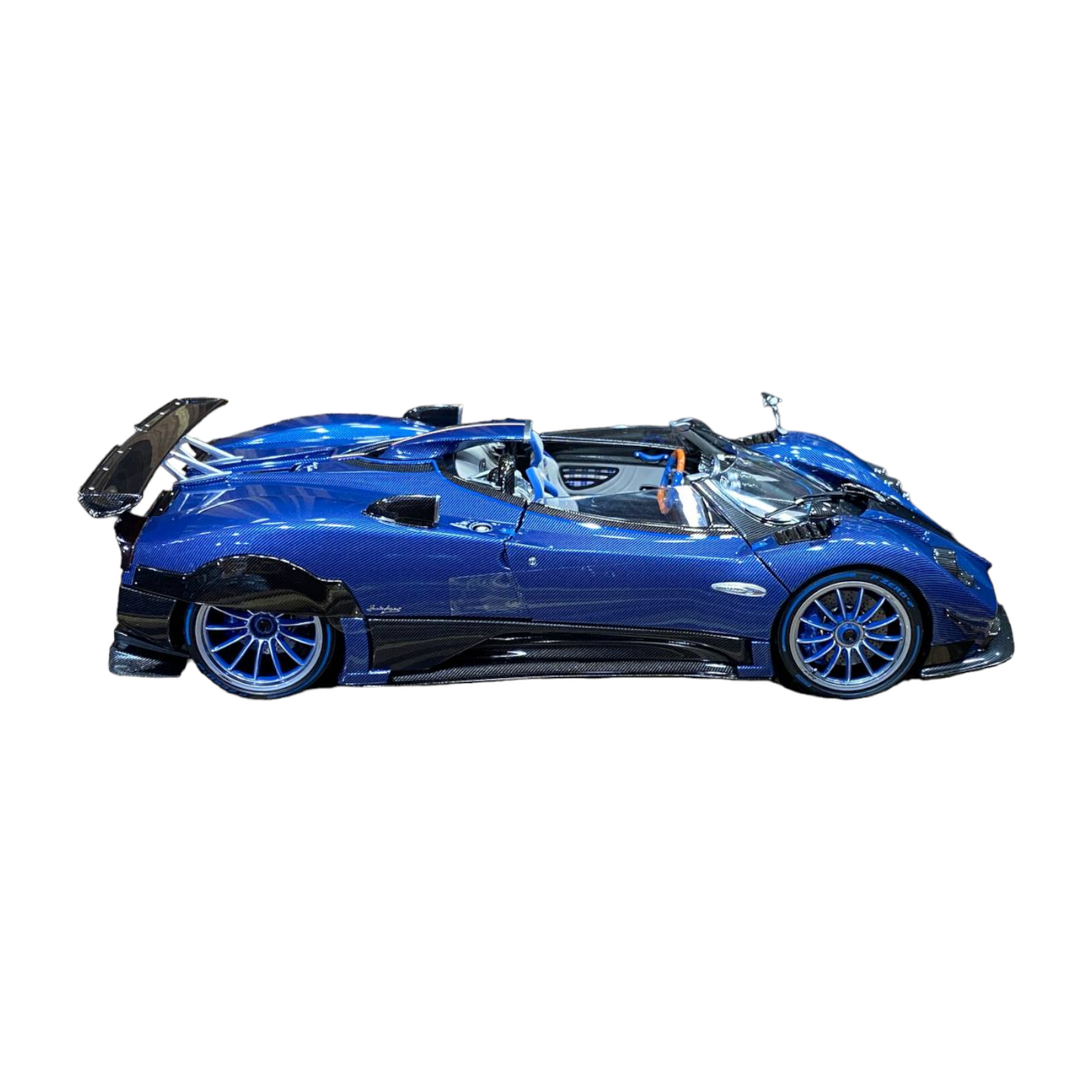 1/18 Pagani Zonda HP Barchetta Blue Carbon by LCD