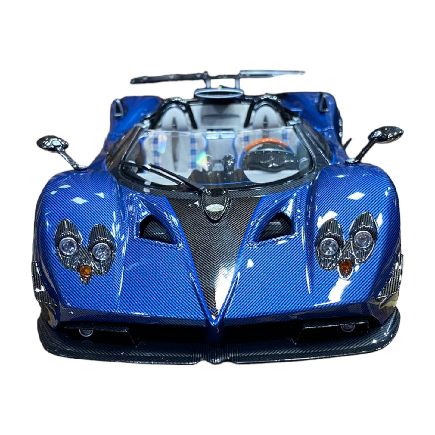 1/18 Pagani Zonda HP Barchetta Blue Carbon by LCD Model Car|Sold in Dturman.com Dubai UAE.