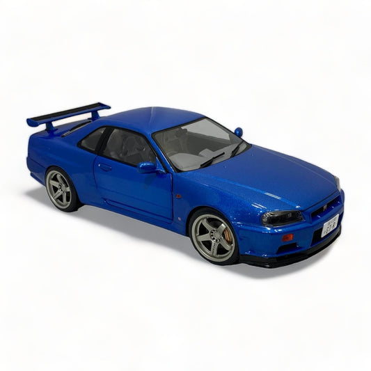 Nissan Skyline GT-R R34 Blue by Solido