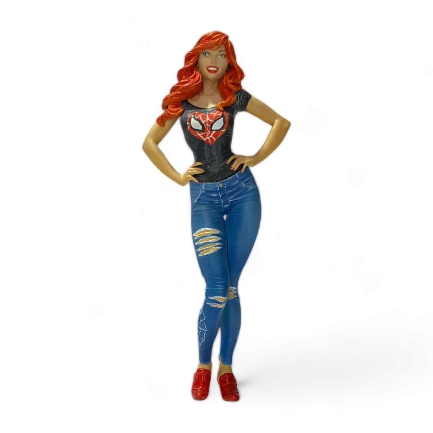Scale Figure Mary Jane -SPIDERMAN Black T-shirt by SF 1/18 SF-118005