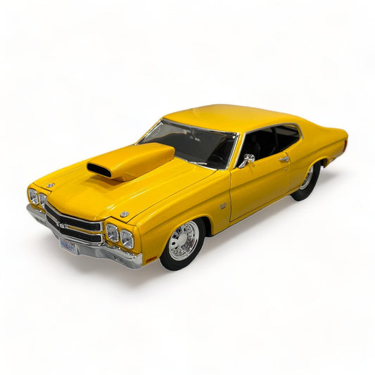 Welly Chevrolet CHEVELLE PRO STREET YELLOW|Sold in Dturman.com Dubai UAE.