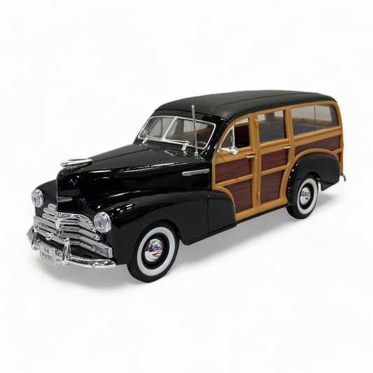 Welly Chevrolet FLEETMASTER BLACK 1948|Sold in Dturman.com Dubai UAE.