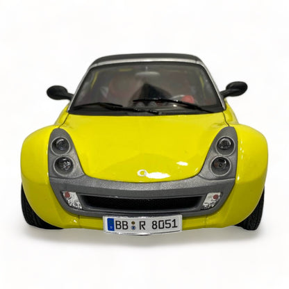 1/18 Diecast SMART Road Ster COUPE YELLOW 1/18 by Bburago Scale Model Car|Sold in Dturman.com Dubai UAE.